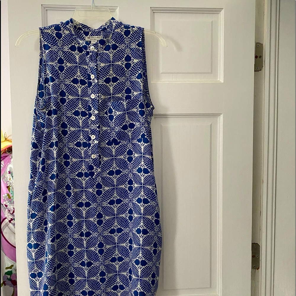 Designer 100% silk dress